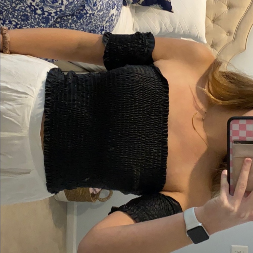 Off the shoulder crop top
